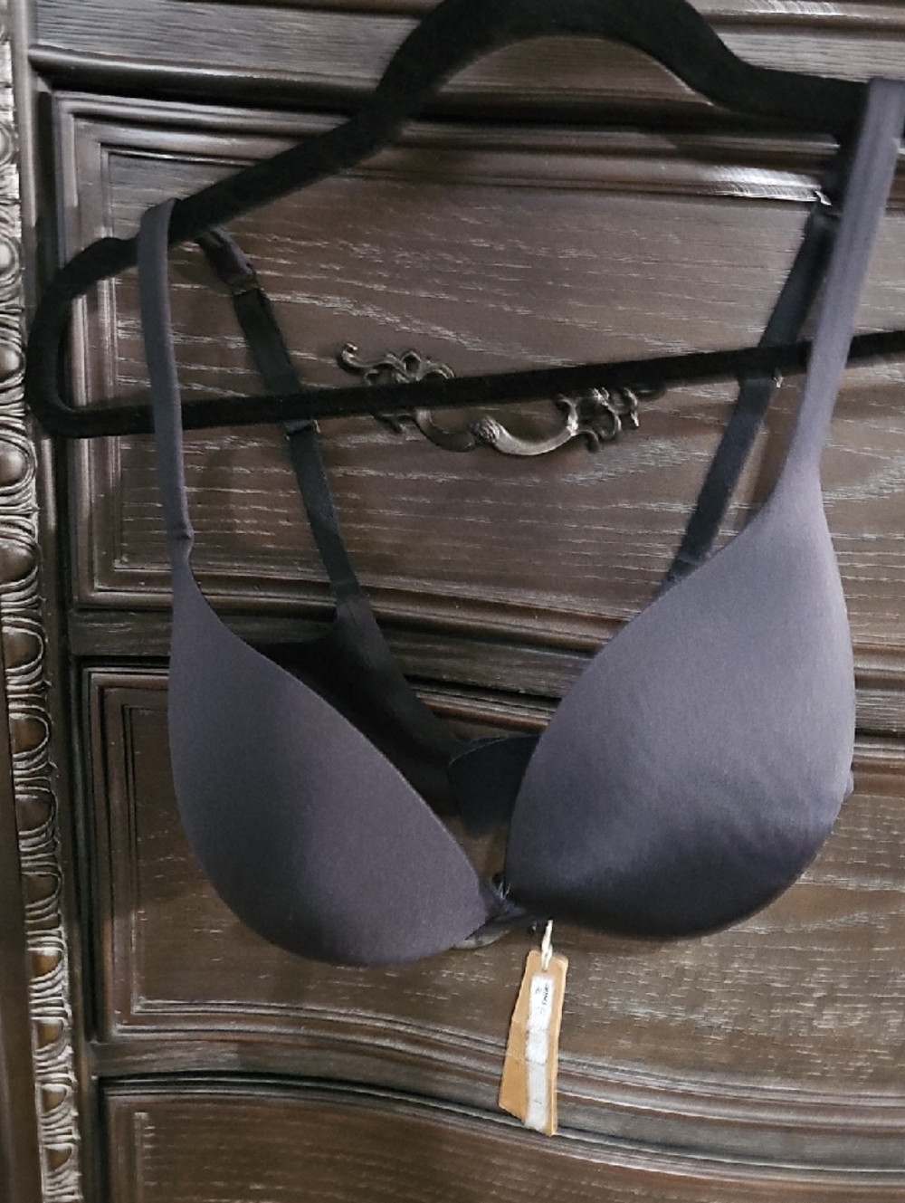 SKIMS Black Padded T-Shirt Bra - Smooth Contour